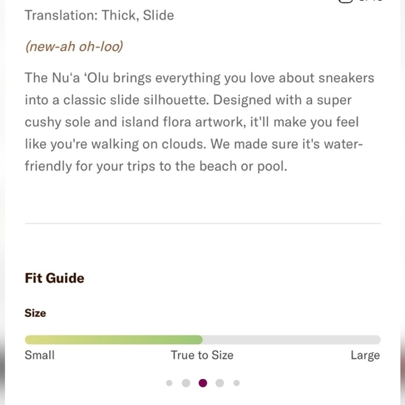 OluKai Nu'a 'Olu Slide Sandals - Size 9 - Picture 15 of 15